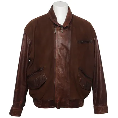 Läderjacka (Brun) från Trapper Skinn, Polyester