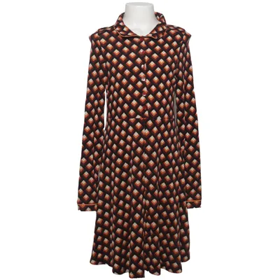 Blusenkleid (Schwarz, Orange, Braun) von Petit Louie Elasthan, Viskose