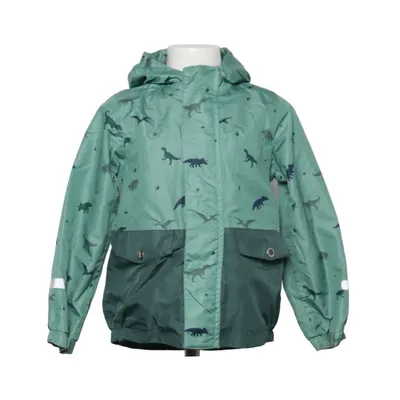 Regnjacka (Grön, Flerfärgad) från Pocopiano Bomull, Återvunnen polyester