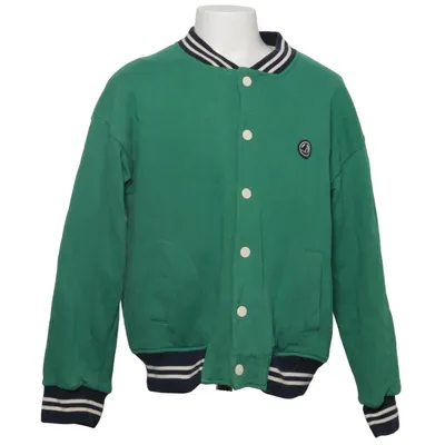 Varsity jacket (Green, White, Blue) from Petit Bateau Cotton, Polyester