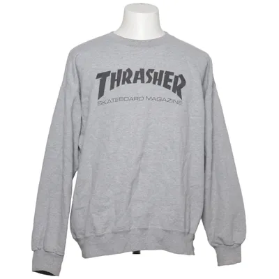 Collegetröja (Grå) från Thrasher Bomull, Polyester