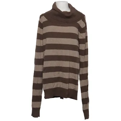 Pul à col roulé (Marron, Beige) de H&M Young Coton, Élasthane, Polyamide
