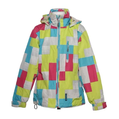 Skijakke (Blå, Pink, Gul, Flerfarvet) fra Outburst Polyester, Polyurethan
