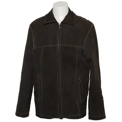 Læderjakke (Forest Souls) fra Angelo Litrico Læder, Polyester, Viscose