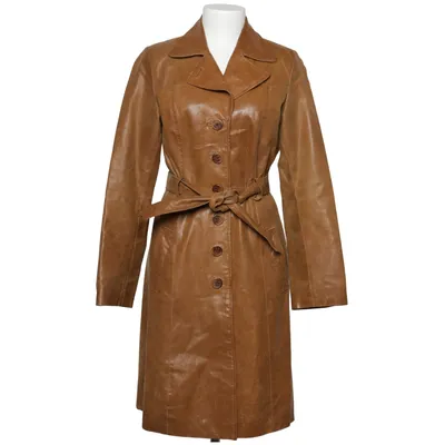 Veste longue en cuir (Marron) de Orsay Cuir, Polyester