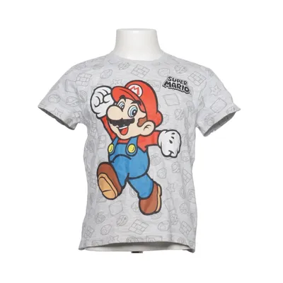 T-shirt (Grau, Mehrfarbig) von Super Mario Baumwolle, Viskose
