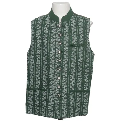 Kostuumgilet (Groen, Wit) van H. Moser Acetaat, Linnen, Polyester, Viscose
