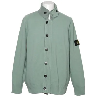 Cardigan (Vert) de Stone Island Polyamide, Polyester, Laine