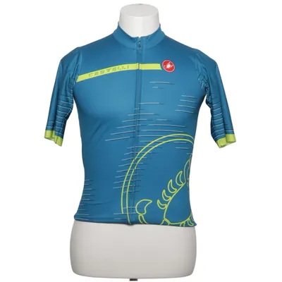 Wielershirt (Blauw, Geel, Meerkleurig) van Castelli Elastaan, Polyester