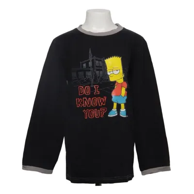 Long sleeve T-shirt (Black, Gray) from The Simpsons Cotton