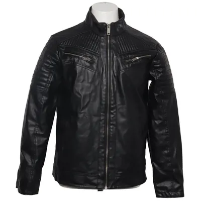 Jakke (Sort) fra Leif Nelson Polyester, Viscose