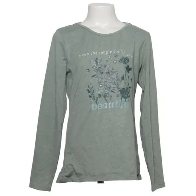 T-shirt à manches longues (Vert) de Viga Coton, Élasthane, Polyester