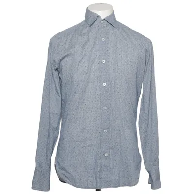 Shirt (Blauw, Wit) van Guglielminotti Katoen, Elastaan