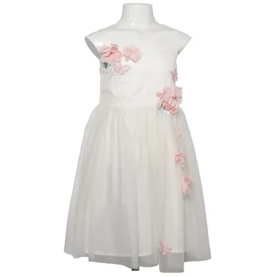 Blomsterpigekjole (Hvid, Pink) fra H&M Polyester