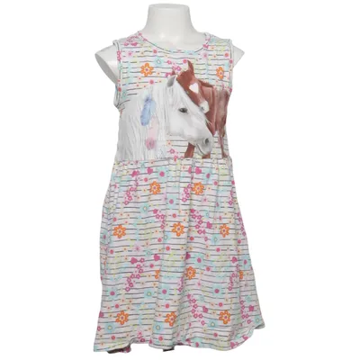 Dress (White, Multicolored) from Miss Melody Cotton, Elastane