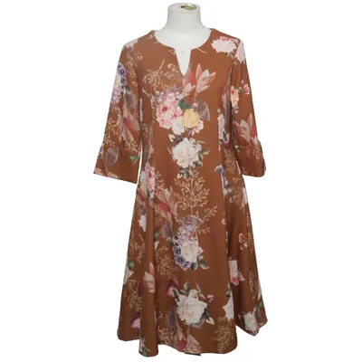Dress (Brown, Multicolored) from The Hackbarth's Elastane, Polyester