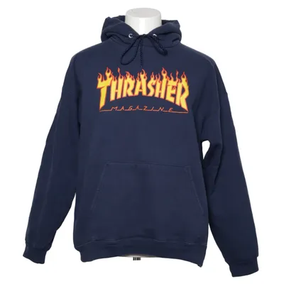 Hoodie (Blue) from Thrasher Cotton, Polyester