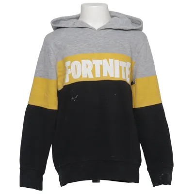 Sweat à capuche (Gris, Jaune, Noir) de Fortnite Coton, Polyester, Viscose