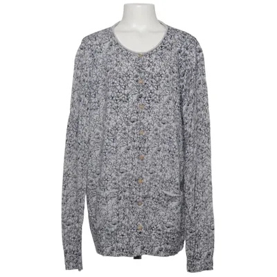 Cardigan (White, Blue) from Beacan Cove Cotton