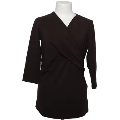 Wrap blouse (Black) from Windsor Cotton, Elastane