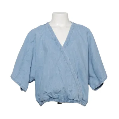 Crop top (Blue) from Zara Cotton