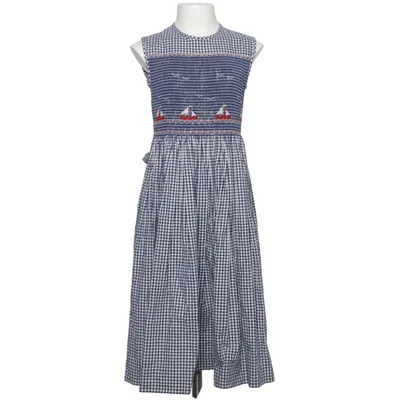Dirndl (Blue, White, Multicolored) from Bois De Rose Cotton