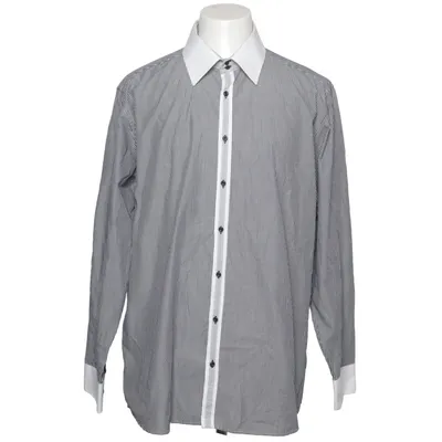 Skjorte (Sort, Hvid) fra Angelo Litrico for C&A Bomuld, Polyester
