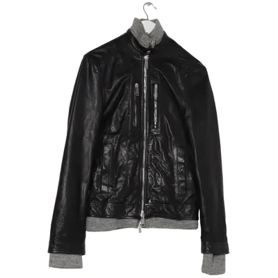 Læderjakke (Sort, Grå) fra Dsquared2 Bomuld, Læder, Polyester