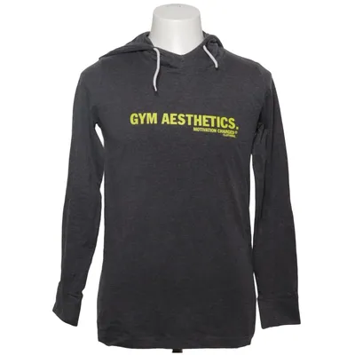 Hoodie (Gray) from Gym Aesthetics Cotton, Polyester