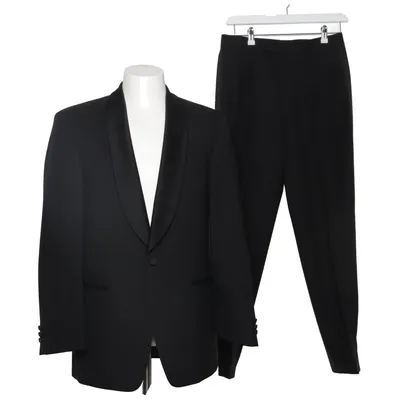 Smoking (Noir) de Masterhand Viscose, Laine