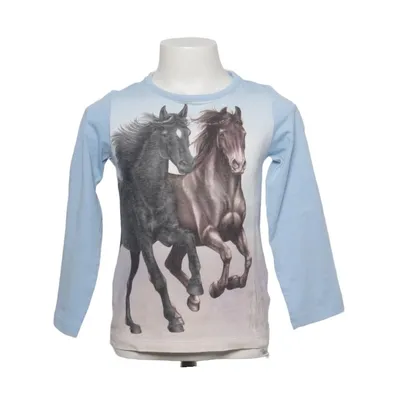 Lange mouwen shirt (Blauw, Meerkleurig) van Miss Melody Katoen