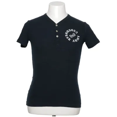 Henley shirt (Black) from Dolce & Gabbana Underwear Cotton, Elastane, Viscose