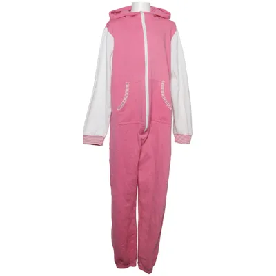 Freizeit Overall (Pink, Weiß) von Teens & Tens Baumwolle, Polyester