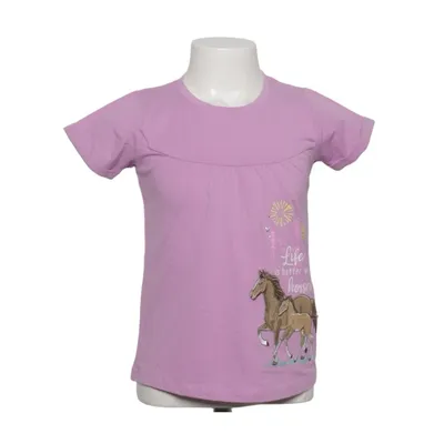 T-shirt (Lila) från Salt and Pepper Bomull, Elastan