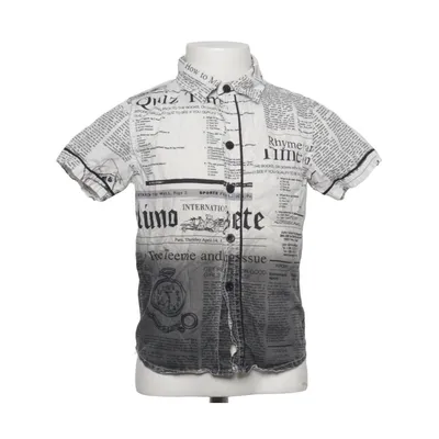 Korte mouwen shirt (Wit, Zwart, Grijs) van John Galliano