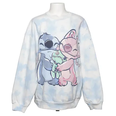 Sweatshirt (Blau, Weiß, Pink) von Stitch Baumwolle, Polyester