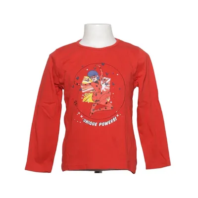 Långärmad t-shirt (Röd, Flerfärgad) från Miraculous Bomull