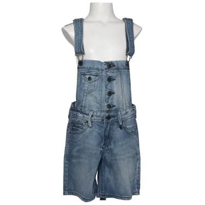 Latzhosen Shorts (Blau) von & NOW Baumwolle