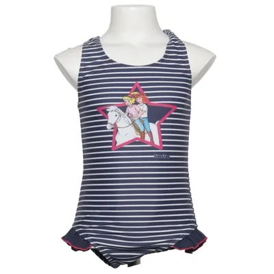 Maillot de bain une pièce (Bleu, Blanc, Multicolore) de Bibi & Tina Élasthane, Polyester