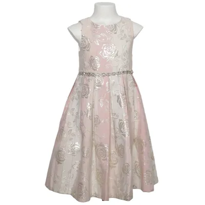 Kjole (Pink, Hvid, Guld) fra American Princess Polyester
