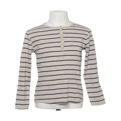 T-shirt manches longues (Beige, Bleu) de H&M Coton