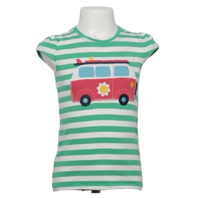 T-shirt (Grön, Vit, Flerfärgad) från Frugi Ekologisk bomull