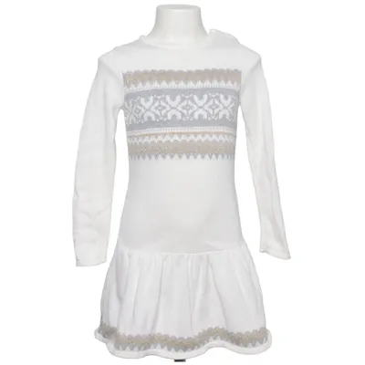 Dress (White, Gray) from Gymboree Cotton