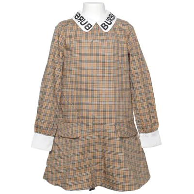 Robe (Beige, Noir, Rouge) de Burberry Coton, Élasthane