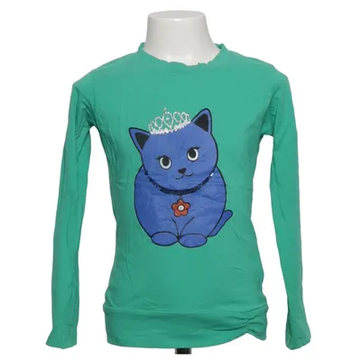 Långärmad t-shirt (Grön, Blå) från Smart & Pretty Bomull, Elastan