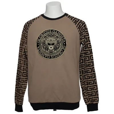 Collegetröja (Beige, Svart) från Glorious Gangsta Bomull, Polyester