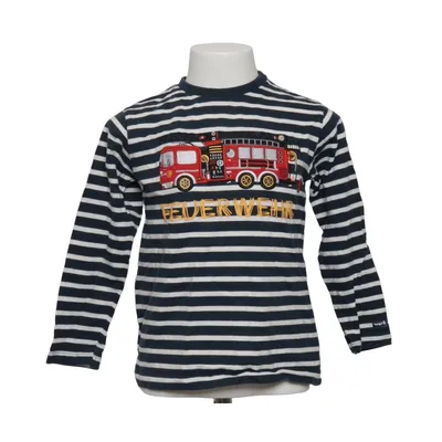T-shirt à manches longues (Bleu, Blanc) de Bondi Coton
