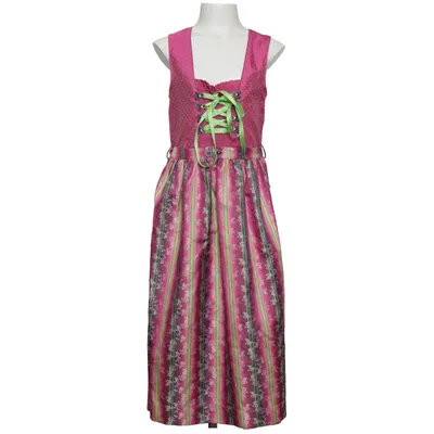 Dirndl (Rosa, Grön, Flerfärgad) från Isar-Trachten Bomull, Polyester