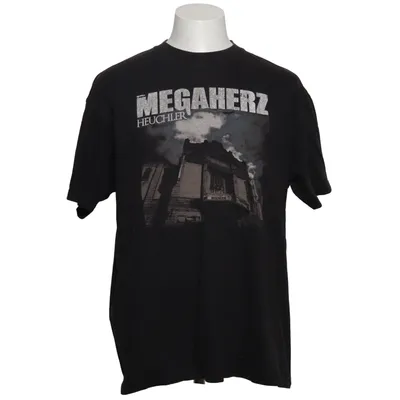 T-shirt (Zwart) van Hanes Katoen