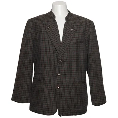 Blazer (Braun, Grün) Baumwolle, Leinen, Polyamid, Viskose